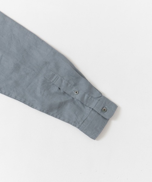 URBAN RESEARCH DOORS（アーバンリサーチドアーズ）の「シルケットリネンバンドカラーロングスリーブシャツ（シャツ/ブラウス・メンズ・ブラウン/ホワイト/ブルー/グリーン/イエロー/ホワイト系その他・MEDIUM/LARGE/X-LARGE）」の8枚目の写真