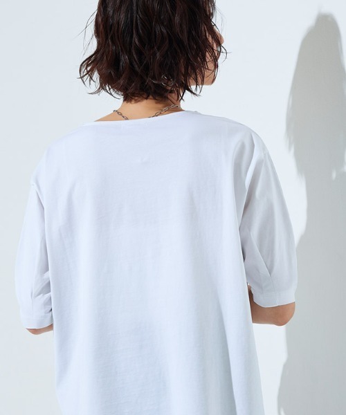 [RASW]バイオシルケットキーネックTシャツ