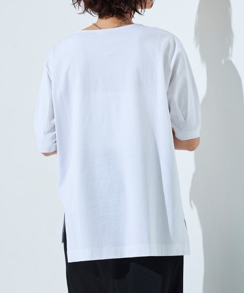 RASW（ラス）の「[RASW] バイオシルケットキーネックTシャツ（Tシャツ/カットソー・レディース・ブラック/オフホワイト/ブラウン系その他・M/L）」の14枚目の写真