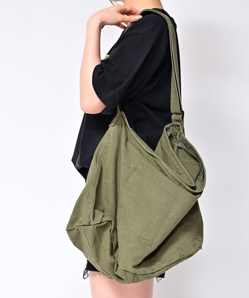 セール】キャンバス地ビッグショルダーバッグ（ショルダーバッグ