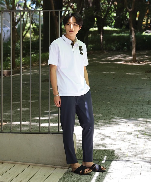 【通気性】BEAMS HEART / エンブレム ポロシャツ（ポロシャツ）｜BEAMS HEART（ビームスハート）