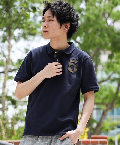 【通気性】BEAMS HEART / エンブレム ポロシャツ（ポロシャツ）｜BEAMS HEART（ビームスハート）