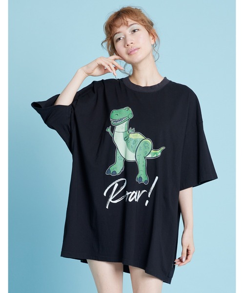 Little sunny bite（リトルサニーバイト）の「Rex big tee（Tシャツ/カットソー・レディース・ホワイト/ブラック/ブルー・SMALL/MEDIUM）」の2枚目の写真