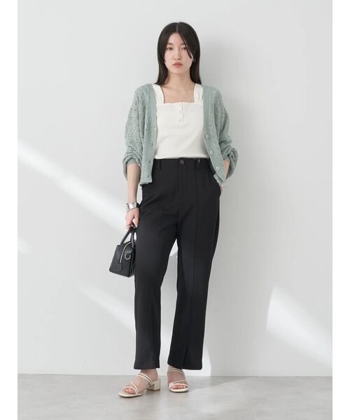 earth music&ecology（アースミュージックアンドエコロジー）の「リブフレンチタンクトップ（インナーウェア/肌着・レディース・イエロー/モカ/チャコールグレー/オフホワイト・S/M）」の11枚目の写真