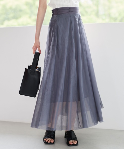 Andemiu（アンデミュウ）の「【選べる着丈/ZOZO限定カラー】10thアソートフレアスカート904136（スカート・レディース・グリーン/オフホワイト/ブラック/ブルー/グリーン系その他/スミクロ/イエロー/ネイビー/ブラウン/ピンク/グレー/ブラック系5/ブラック系/ブラック系6/ブルー系1/グレー系4/レッド系8/ブラック系3/ネイビー系5/オレンジ系5/カーキ系8/ベージュ/ナチュラル/ライトブラック/オリーブ/アイボリー/ブラウン系その他4/その他8/ベージュ系その他2/カーキ/ブラウン系その他7・ﾌﾘ-/FREE）」の11枚目の写真