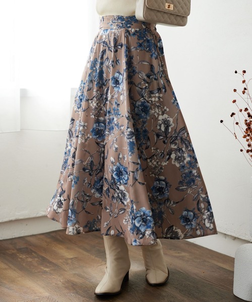 Andemiu（アンデミュウ）の「【選べる着丈/ZOZO限定カラー】10thアソートフレアスカート904136（スカート・レディース・グリーン/オフホワイト/ブラック/ブルー/グリーン系その他/スミクロ/イエロー/ネイビー/ブラウン/ピンク/グレー/ブラック系5/ブラック系/ブラック系6/ブルー系1/グレー系4/レッド系8/ブラック系3/ネイビー系5/オレンジ系5/カーキ系8/ベージュ/ナチュラル/ライトブラック/オリーブ/アイボリー/ブラウン系その他4/その他8/ベージュ系その他2/カーキ/ブラウン系その他7・ﾌﾘ-/FREE）」の15枚目の写真