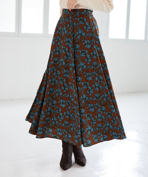 Andemiu（アンデミュウ）の「【選べる着丈/ZOZO限定カラー】10thアソートフレアスカート904136（スカート・レディース・グリーン/オフホワイト/ブラック/ブルー/グリーン系その他/スミクロ/イエロー/ネイビー/ブラウン/ピンク/グレー/ブラック系5/ブラック系/ブラック系6/ブルー系1/グレー系4/レッド系8/ブラック系3/ネイビー系5/オレンジ系5/カーキ系8/ベージュ/ナチュラル/ライトブラック/オリーブ/アイボリー/ブラウン系その他4/その他8/ベージュ系その他2/カーキ/ブラウン系その他7・ﾌﾘ-/FREE）」の13枚目の写真