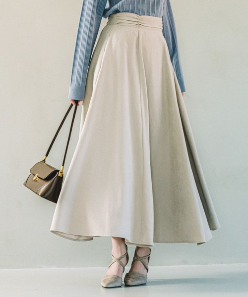 Andemiu（アンデミュウ）の「【選べる着丈/ZOZO限定カラー】10thアソートフレアスカート904136（スカート・レディース・グリーン/オフホワイト/ブラック/ブルー/グリーン系その他/スミクロ/イエロー/ネイビー/ブラウン/ピンク/グレー/ブラック系5/ブラック系/ブラック系6/ブルー系1/グレー系4/レッド系8/ブラック系3/ネイビー系5/オレンジ系5/カーキ系8/ベージュ/ナチュラル/ライトブラック/オリーブ/アイボリー/ブラウン系その他4/その他8/ベージュ系その他2/カーキ/ブラウン系その他7・ﾌﾘ-/FREE）」の17枚目の写真