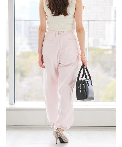 AMERICAN HOLIC(アメリカンホリック)の「ドローコードベイカーイージーパンツ(カーゴパンツ・レディース・アイボリー/ピンク・L/M)」の17枚目の写真