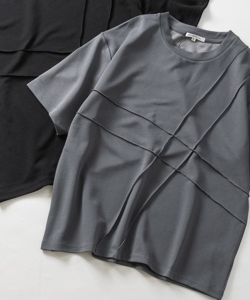 JOHN'S CLOSET(ジョンズクローゼット)の「【13】ポリピーチ アソートデザインTシャツ(Tシャツ/カットソー・メンズ・ブラック/ホワイト系その他/ブラック系その他/ホワイト/ホワイト系その他2/ブラック系その他2/チャコールグレー/ブラック系/ホワイト系2/ブラック系4/ホワイト系1/ブラック系1/ブラック系2/ブラック系3/グレー・MEDIUM/LARGE)」の14枚目の写真