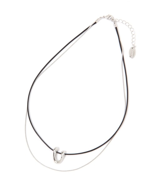 LEPSIM（レプシィム）の「コードメタル２連ネック　196689（ネックレス・レディース・ベージュ/カーキ/ブラック・ONE SIZE）」の6枚目の写真