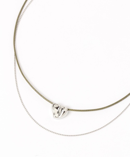 LEPSIM（レプシィム）の「コードメタル２連ネック　196689（ネックレス・レディース・ベージュ/カーキ/ブラック・ONE SIZE）」の10枚目の写真