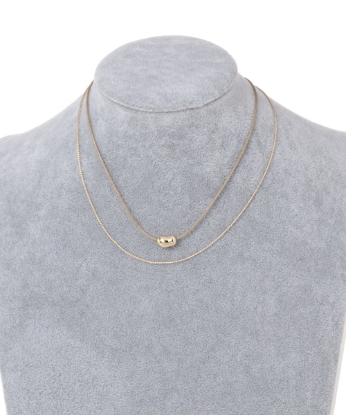 LEPSIM（レプシィム）の「コードメタル２連ネック　196689（ネックレス・レディース・ベージュ/カーキ/ブラック・ONE SIZE）」の7枚目の写真