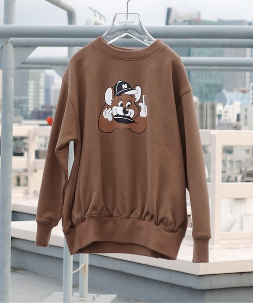 オーガニックコットンプリントスウェットシャツ OG TERRY LOOP PO NAKKIE