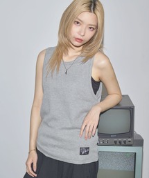 MSG（エムエスジー）の「ワンポイントワッフルタンクトップ（タンクトップ）」