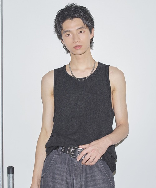 MSGM タンクトップ MSGM - MSGM グリッターロゴ タンクトップの通販 by MINORU