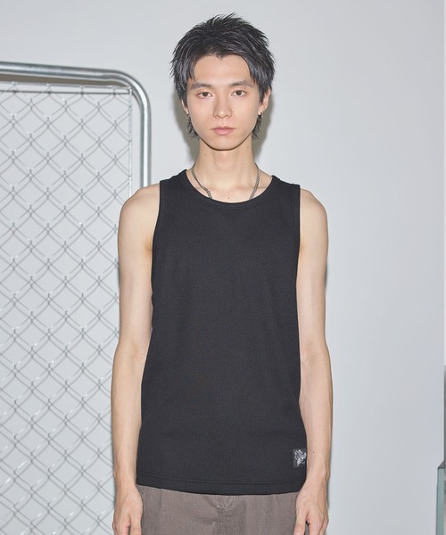 セール】ワンポイントワッフルタンクトップ【UNISEX】（タンク