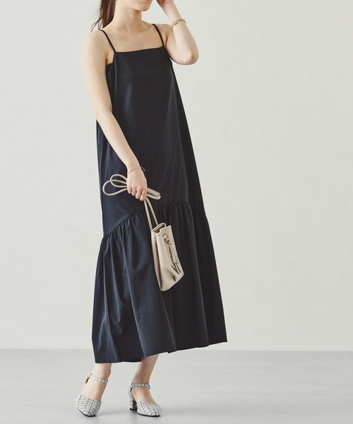 acro（アクロ）の「■キャミワンピースセットポンチトップス/AC3301（ワンピース・レディース・ブルー/ブラック・ﾌﾘ-）」の9枚目の写真