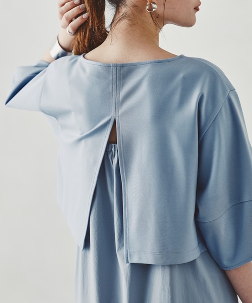 acro（アクロ）の「■キャミワンピースセットポンチトップス/AC3301（ワンピース・レディース・ブルー/ブラック・ﾌﾘ-）」の11枚目の写真