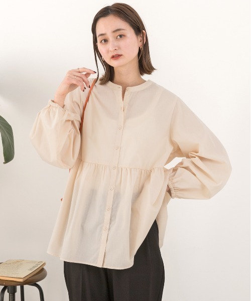 ad thie(アドティエ)の「マルチWAY 襟付きティアード シャツ(シャツ/ブラウス・レディース・ピンク/ブラック/オフホワイト・FREE)」の10枚目の写真