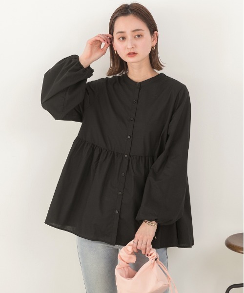 ad thie(アドティエ)の「マルチWAY 襟付きティアード シャツ(シャツ/ブラウス・レディース・ピンク/ブラック/オフホワイト・FREE)」の20枚目の写真