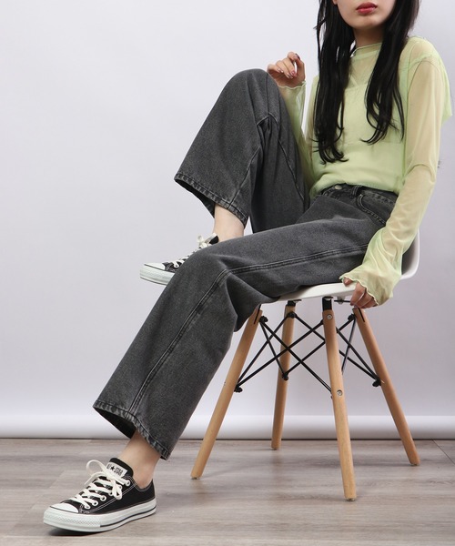 Blasty(ブラスティー)の「BLASTY デニムバギーパンツ(デニムパンツ・レディース・ブルー/ブラック/ライトブルー・M/L)」の16枚目の写真