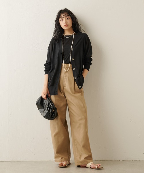 Whim Gazette（ウィムガゼット）の「リネンシルクノースリーブプル 
