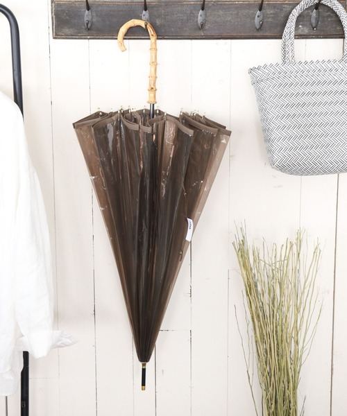 Wpc.（ダブリュピーシー）の「【Wpc.】ビニール傘（長傘・レディース・ブルー/ブラウン・0）」の2枚目の写真