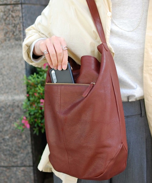 CLEDRAN(クレドラン)の「【本革 ソフト】CL3564 GALE LEATHER HALF SHOULDER ワンショルダー(ショルダーバッグ・レディース・ブラック/ブラウン/グレー・FREE)」の11枚目の写真