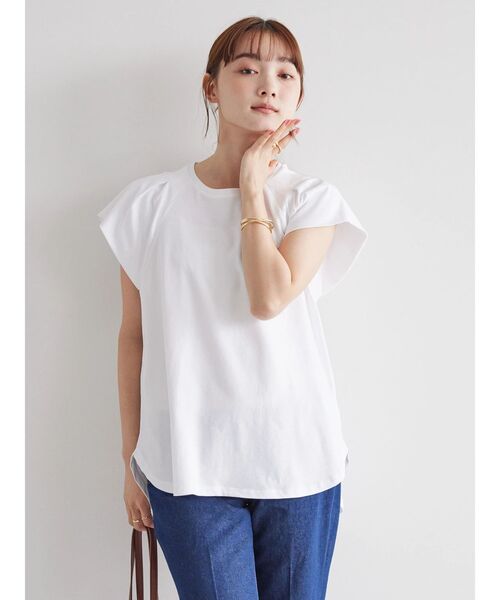 AMERICAN HOLIC(アメリカンホリック)の「ラグランパフスリーブカットプルオーバー(Tシャツ/カットソー・レディース・ブラック/オフホワイト・M/L)」の22枚目の写真