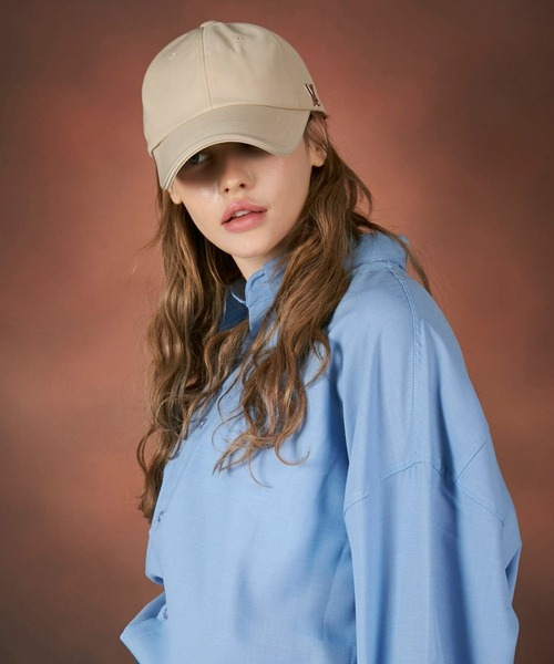 VARZAR(バザール)の「VARZAR(バザール)/Rose gold stud over fit ball cap/ローズゴールド スタッズ オーバーフィット ベースボール キャップ(キャップ・レディース・ブラック/ベージュ・FREE)」の10枚目の写真