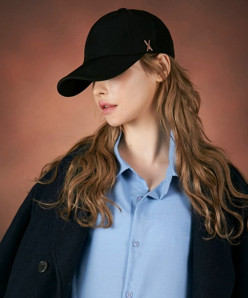 VARZAR(バザール)の「VARZAR(バザール)/Rose gold stud over fit ball cap/ローズゴールド スタッズ オーバーフィット ベースボール キャップ(キャップ・レディース・ブラック/ベージュ・FREE)」の18枚目の写真