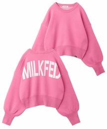 MILKFED. | JACQUARD LOGO KNIT TOP(ニット/セーター)