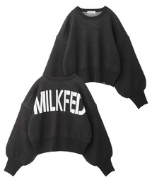 MILKFED. | JACQUARD LOGO KNIT TOP(ニット/セーター)