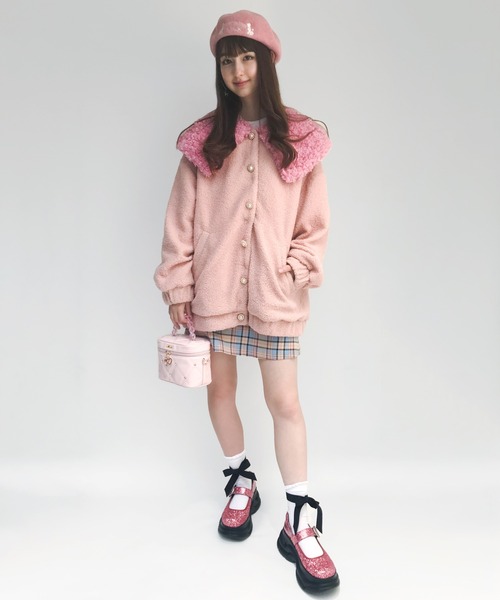 MILK FLUFFY コート　ピンク MILK FLUFFY コートピンク