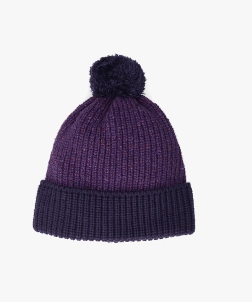 OVERRIDE(オーバーライド)の「OVERRIDE RE:WOOL KNIT WATCH SG(ニットキャップ/ビーニー・レディース・パープル/グリーン/ブラック・FREE)」の3枚目の写真