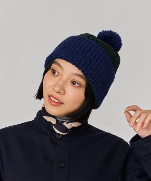 OVERRIDE(オーバーライド)の「OVERRIDE RE:WOOL KNIT WATCH SG(ニットキャップ/ビーニー・レディース・パープル/グリーン/ブラック・FREE)」の17枚目の写真