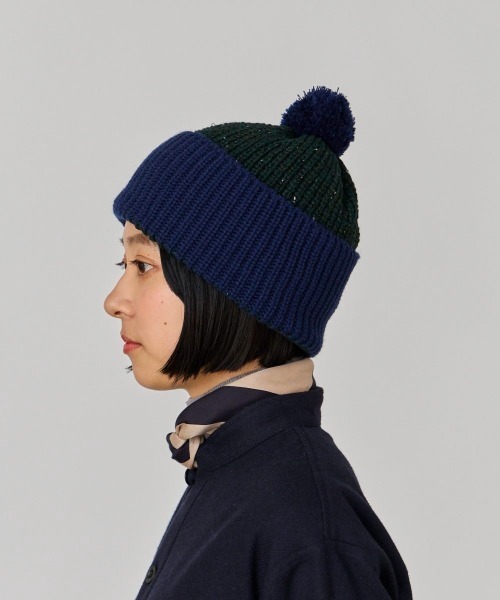 OVERRIDE(オーバーライド)の「OVERRIDE RE:WOOL KNIT WATCH SG(ニットキャップ/ビーニー・レディース・パープル/グリーン/ブラック・FREE)」の18枚目の写真