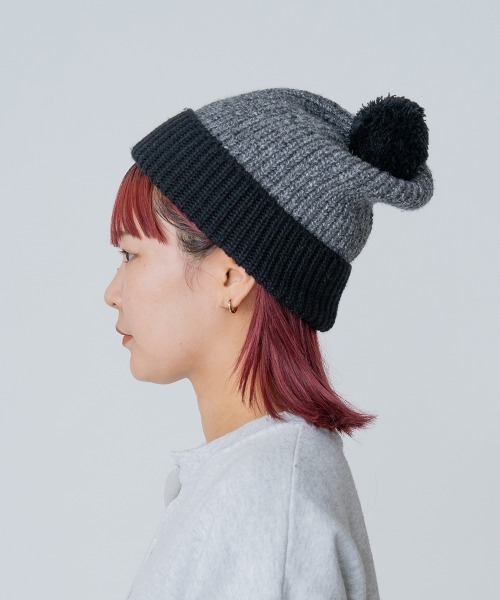 OVERRIDE(オーバーライド)の「OVERRIDE RE:WOOL KNIT WATCH SG(ニットキャップ/ビーニー・レディース・パープル/グリーン/ブラック・FREE)」の6枚目の写真