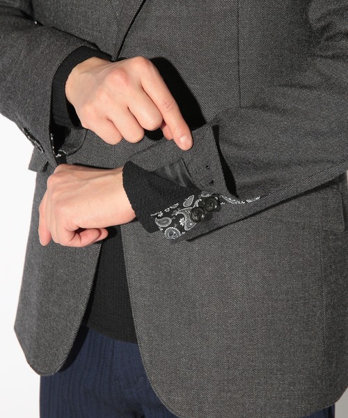 UNION STATION(ユニオンステーション)の「シャークスキンテーラードジャケット(テーラードジャケット・メンズ・ブラウン/チャコールグレー・LL/M/S/L)」の22枚目の写真