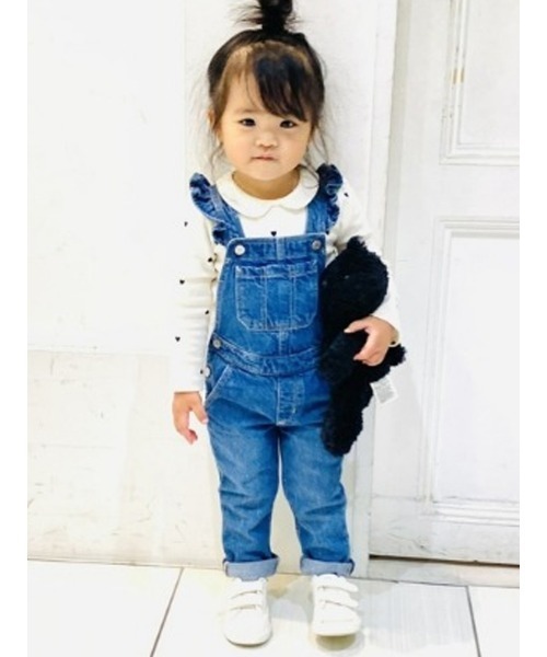 ★GUCCI BABY★ベビーデニムオーバーオール GAP(ギャップ)の「Babygap ウォッシュウェル デニム
