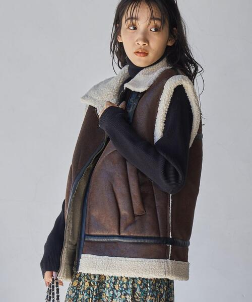 coen（コーエン）の「タートルネックリブニット（ニット/セーター・レディース・ブラック/オフホワイト/グレー・M/L）」の12枚目の写真