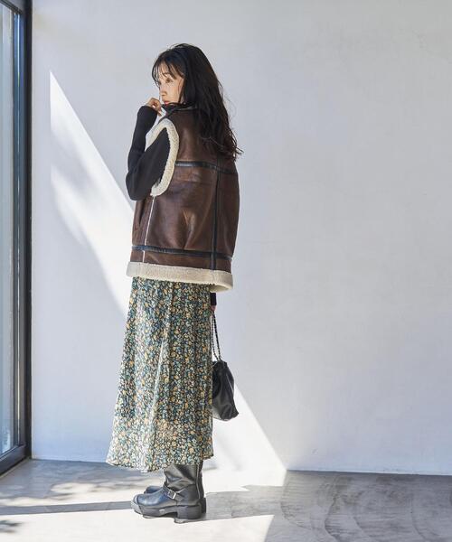 coen（コーエン）の「タートルネックリブニット（ニット/セーター・レディース・ブラック/オフホワイト/グレー・M/L）」の16枚目の写真