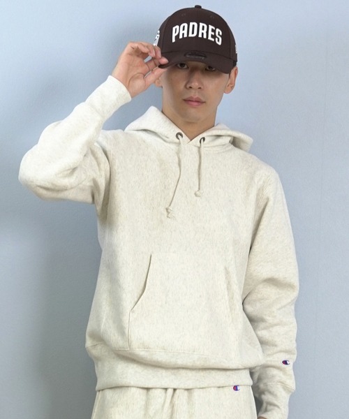 Champion(チャンピオン)の「CHAMPION/チャンピオン ヘビーウェイトパーカー リバースウィーブ 裏起毛 コットンUSA/セットアップ対応 C3-Y132(パーカー・メンズ・ダークネイビー/オートミール/グレー/ブラック・M/XL/XXL/L)」の18枚目の写真