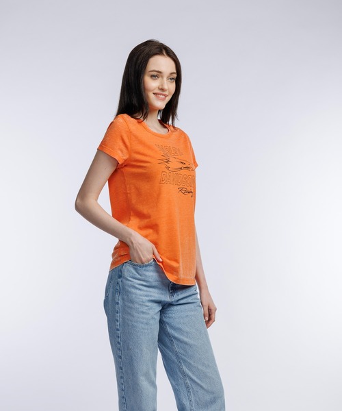 tシャツ Screamin' Eagle（R）バーンアウトTシャツ レディース Harley Davidson tシャツ Screamin' Eagle(R)ラグランロング