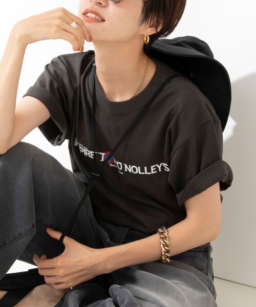 NOLLEY’S（ノーリーズ）の「J-WAVE collaboration T-shirts（Tシャツ/カットソー・レディース・アイボリー/ホワイト/ベビーピンク/オフホワイト/クリーム/キナリ/ライトグリーン/グレー・L/M）」の5枚目の写真