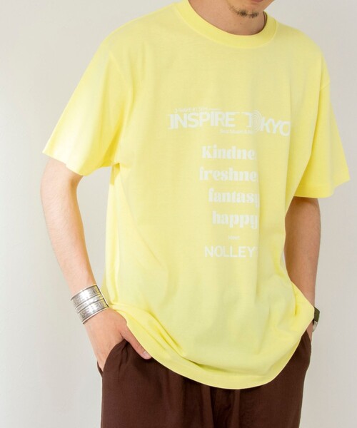 NOLLEY’S（ノーリーズ）の「J-WAVE collaboration T-shirts（Tシャツ/カットソー・レディース・アイボリー/ホワイト/ベビーピンク/オフホワイト/クリーム/キナリ/ライトグリーン/グレー・L/M）」の6枚目の写真