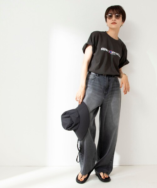 NOLLEY’S（ノーリーズ）の「J-WAVE collaboration T-shirts（Tシャツ/カットソー・レディース・アイボリー/ホワイト/ベビーピンク/オフホワイト/クリーム/キナリ/ライトグリーン/グレー・L/M）」の20枚目の写真