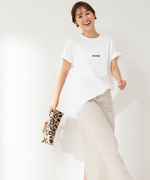 NOLLEY’S（ノーリーズ）の「J-WAVE collaboration T-shirts（Tシャツ/カットソー・レディース・アイボリー/ホワイト/ベビーピンク/オフホワイト/クリーム/キナリ/ライトグリーン/グレー・L/M）」の16枚目の写真