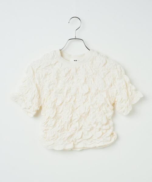 WEGO（ウィゴー）の「WEGO/シャーリングトップス（Tシャツ/カットソー・レディース・ブラック/オフホワイト・FREE）」の13枚目の写真